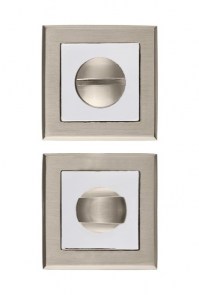 Rotary handle Punto BK6 QL SN CP-3 brushed nickel chrome